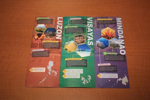 travel brochure in luzon visayas and mindanao
