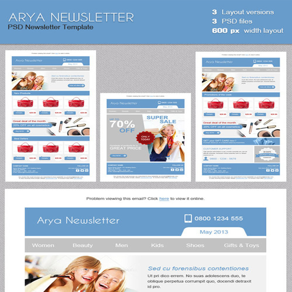 arya-newsletter-template