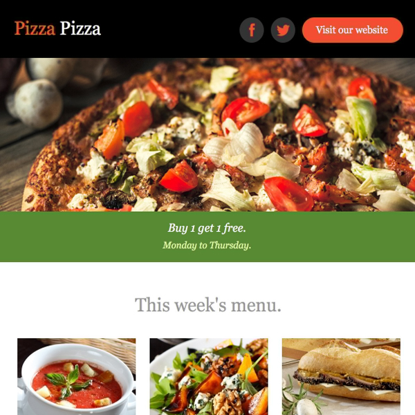 pizza-newsletter-template